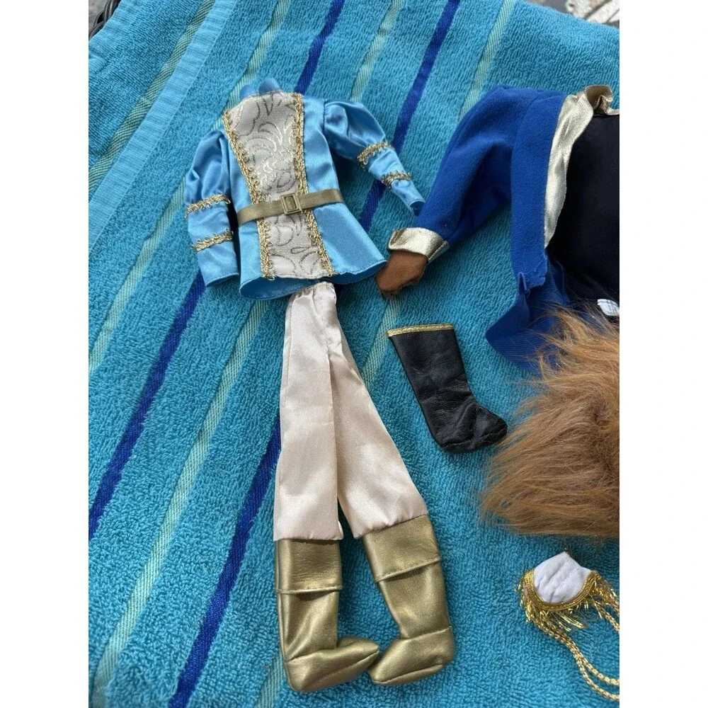 Disney 1991 Mattel Beauty & The Beast Princes Outfit & Mask 2 Dresses +